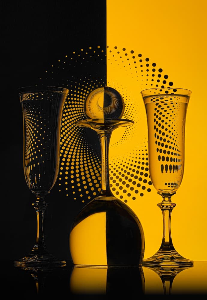 Optical Glass Spirals by Lydia Jacobs — canvas wall art