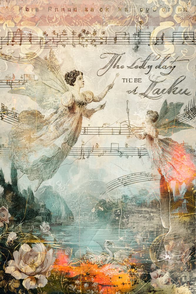 Fairies Musical Lake by Rafal Kulik — canvas wall art