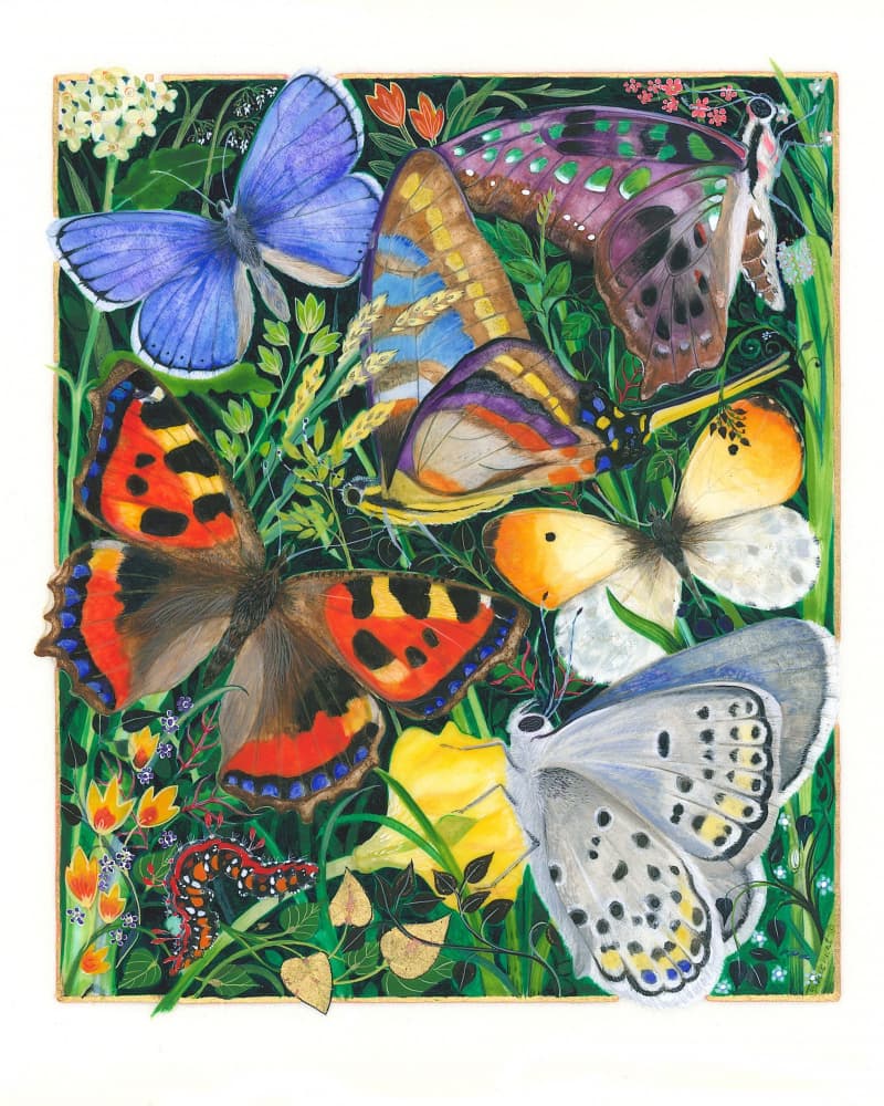 Butterfly Garden by Isabelle Brent — canvas wall art