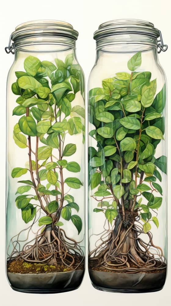 Plants 2 by Bilge Paksoylu — canvas wall art