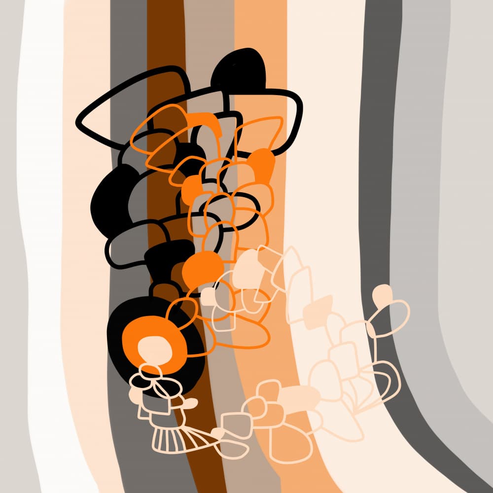 Fluid Organic Shapes by Pelin Atilla — canvas wall art