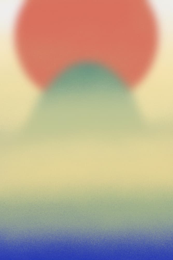 Abstract Mountain Sunrise by Little Dean — canvas wall art