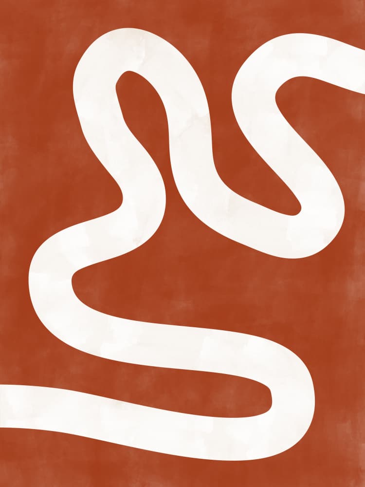 Fluid Organic Line by Elena Ristova — canvas wall art