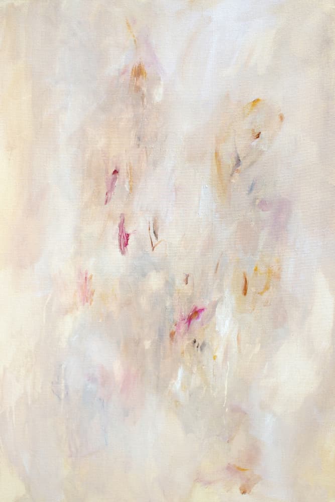Ethereal Blush Abstract by Gemma Bardot — canvas wall art