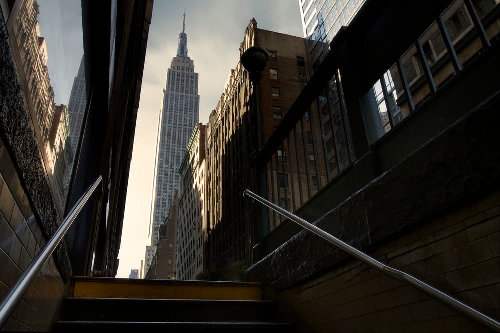 Empire State Street View by Sebastien DEL GROSSO — canvas wall art