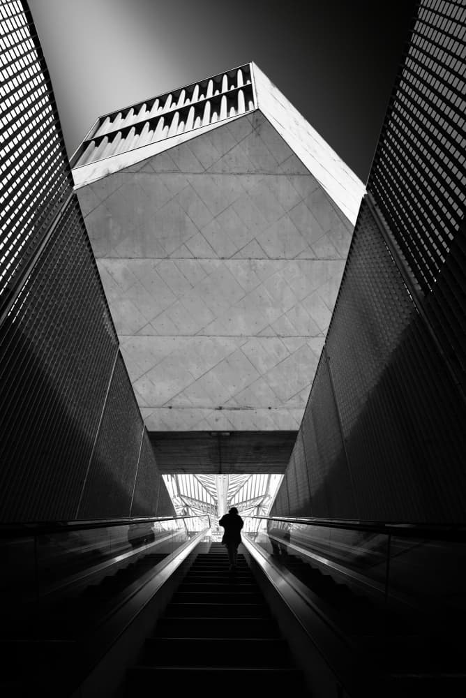 Urban Concrete Ascent by Jorge Pimenta — canvas wall art