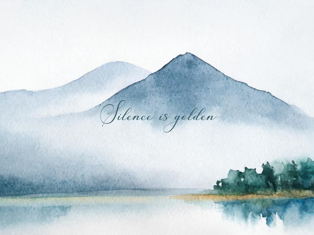 Serene Golden Silence by Ohkimiko — canvas wall art