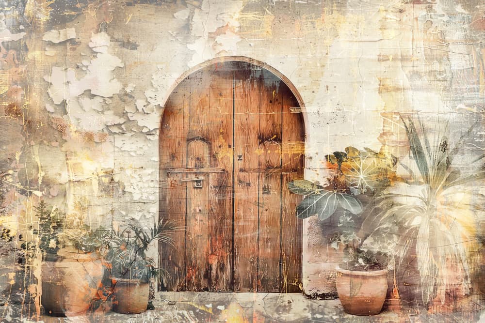 Rustic Arched Doorway by Rafal Kulik — canvas wall art