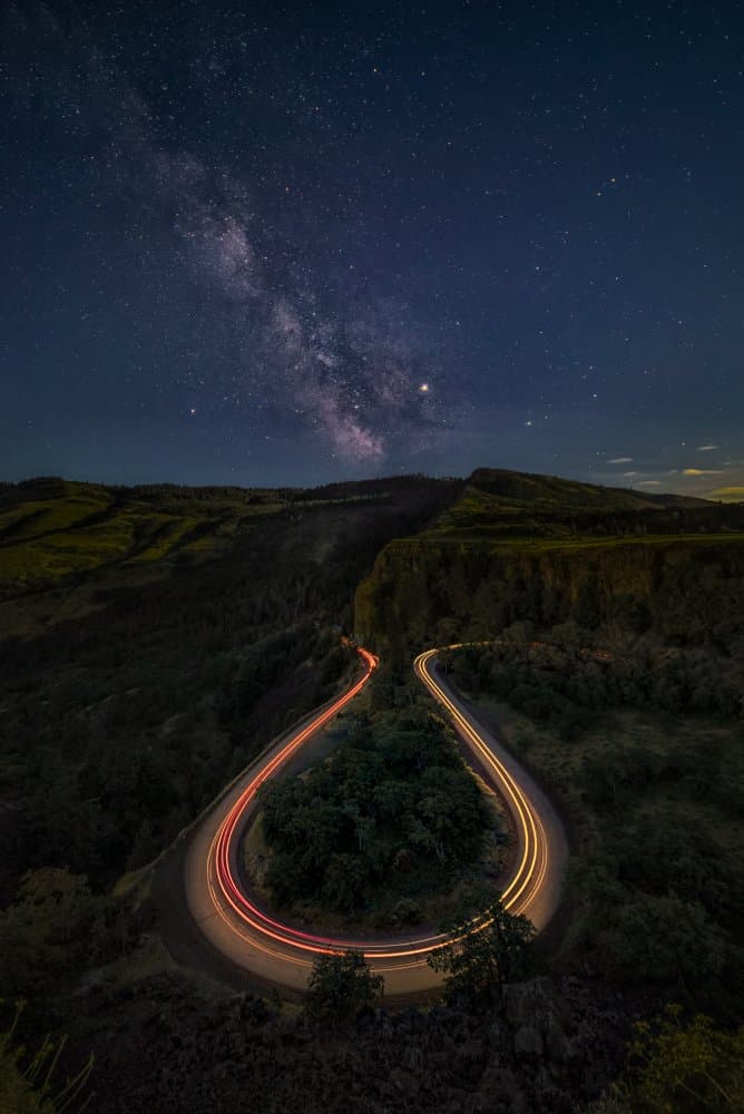 Milky Way Road by Lydia Jacobs — canvas wall art