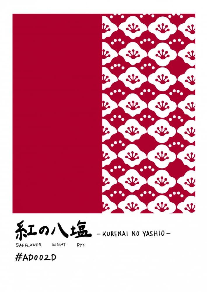 Red Japanese Blossom Pattern by Rio Soléy — canvas wall art