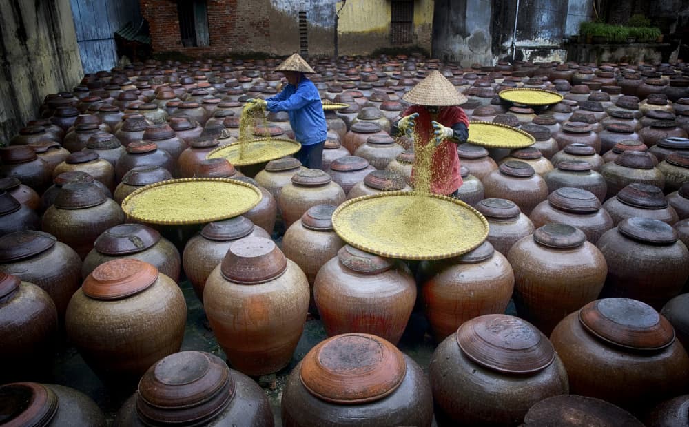 Making Soya Bean Paste 2 by Angela Muliani Hartojo — canvas wall art
