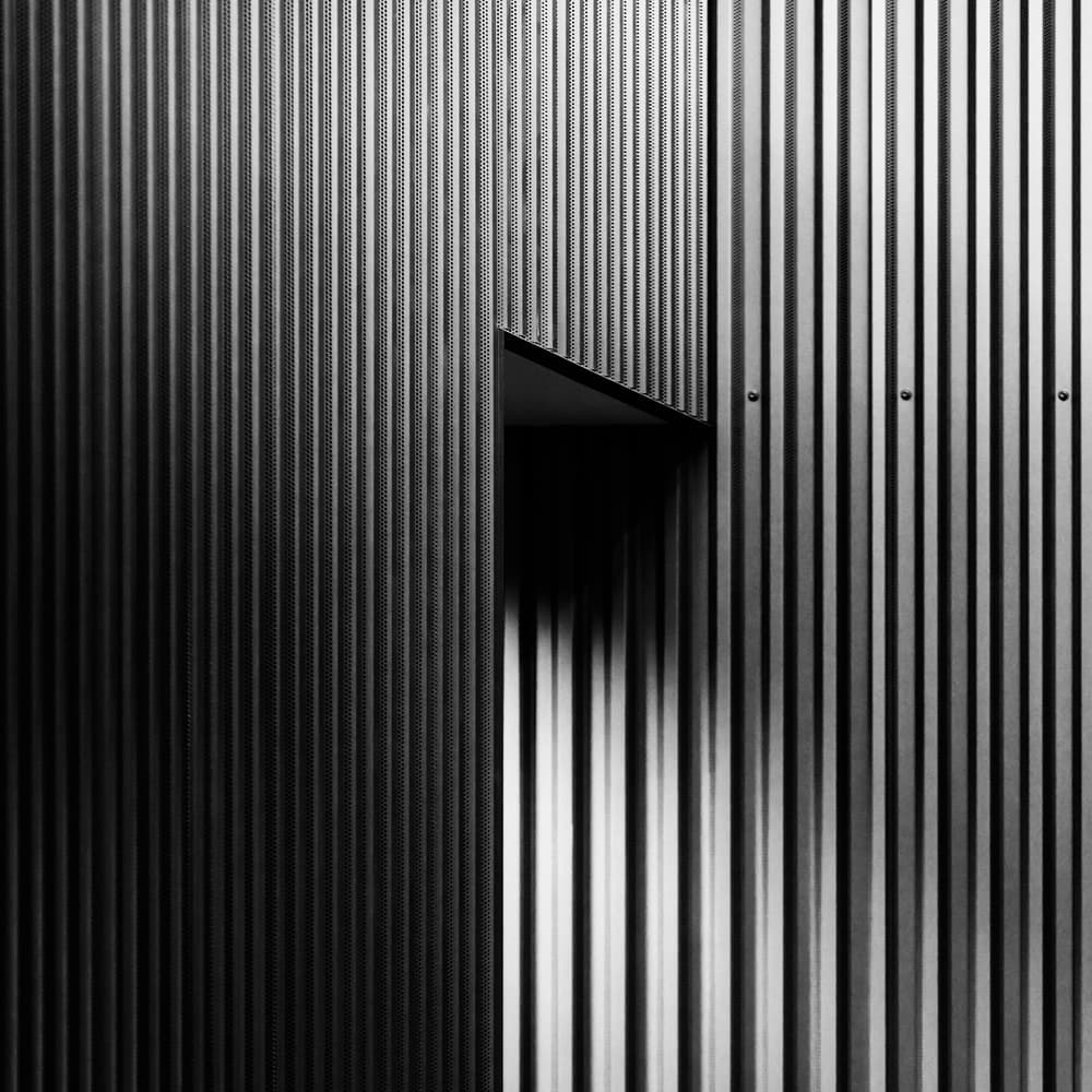 Corrugated Metal Geometry by Greetje van Son — canvas wall art