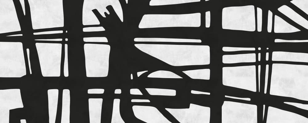 Abstract Line Pattern by Vitor Costa — canvas wall art