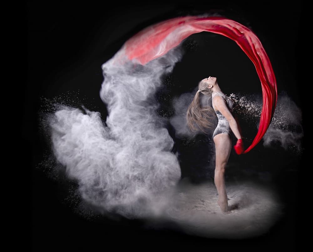 Dynamic Powder Dance by Pauline Pentony MA ARPS DPAGB — canvas wall art