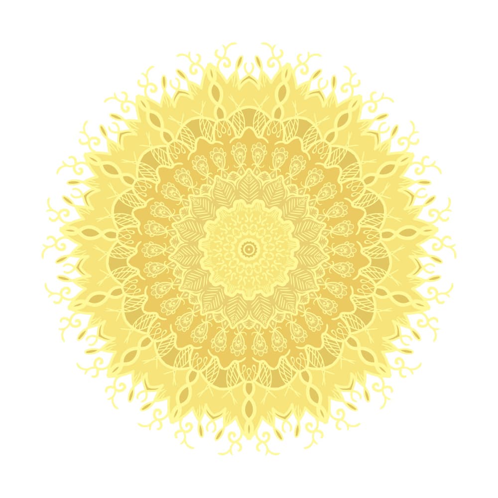 Golden Mandala Pattern by Marika Barsrsind β canvas wall art