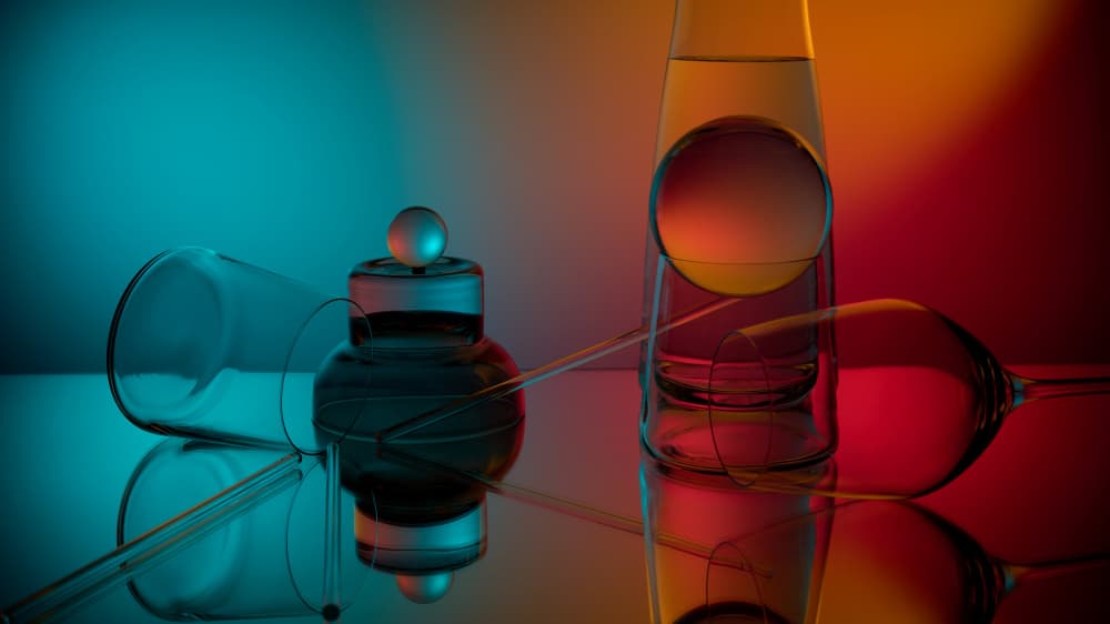 Modern Glass Still Life by Drazen Sokac — canvas wall art