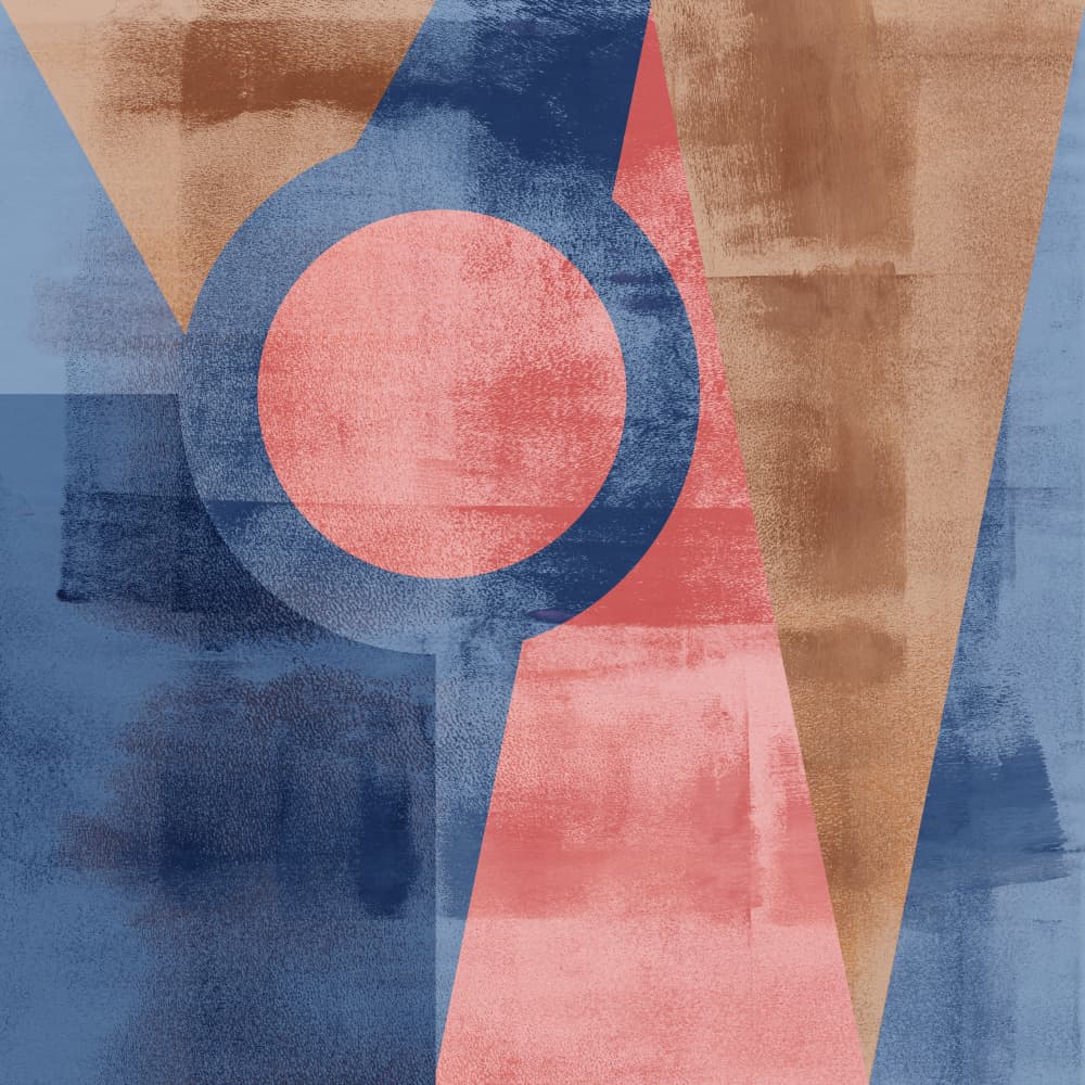 Textured Geometric Abstract by Dina Dankers — canvas wall art