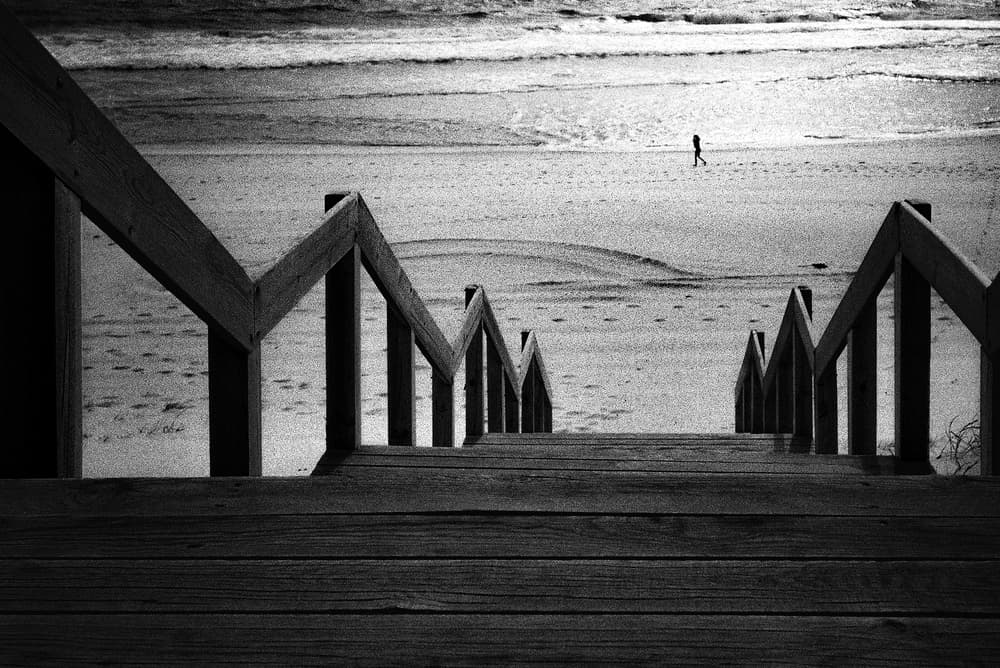 Coastal Walk Solitude by Paulo Abrantes — canvas wall art