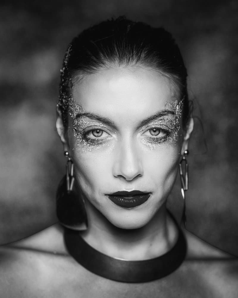 Intense Glitter Gaze by Dekel Abu — canvas wall art