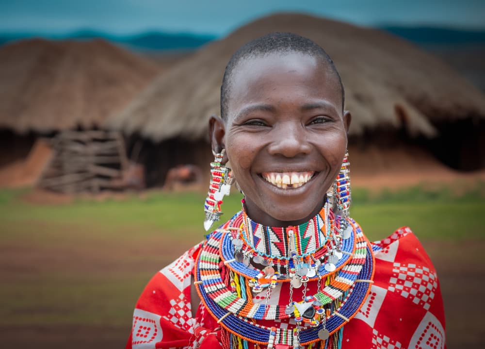 Joyful African Woman by Jeffrey C. Sink — canvas wall art