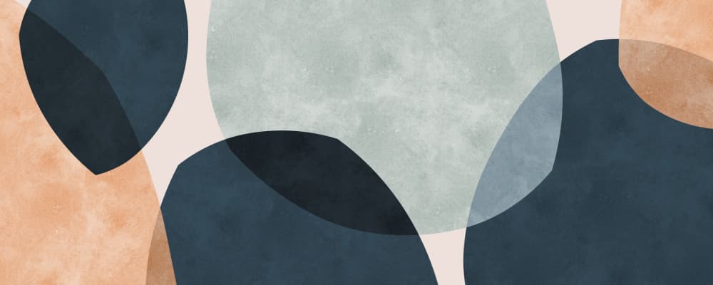 Serene Abstract Shapes by Vitor Costa — canvas wall art