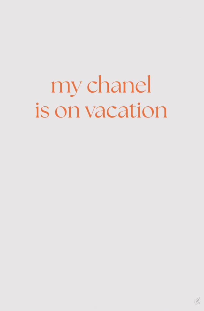 Chic Vacation Message by Anne-Marie Volfova — canvas wall art
