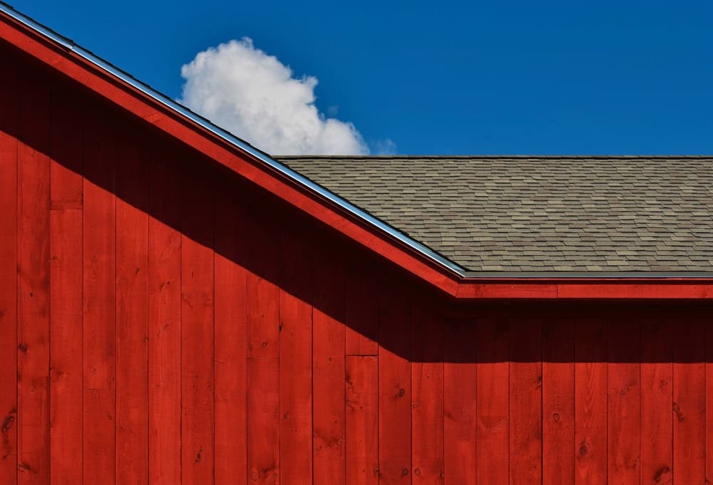Red Barn Blue Sky by Arnon Orbach — canvas wall art