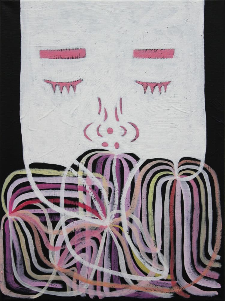 Abstract Sleeping Portrait by Fedele Frost — canvas wall art