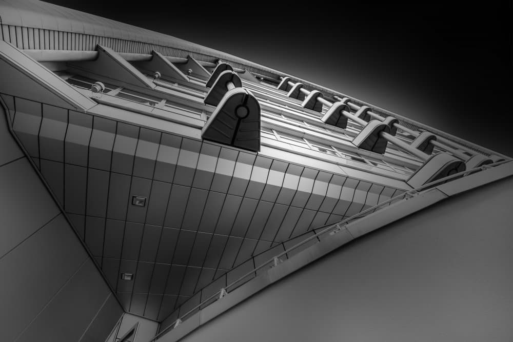 Sleek Architectural Geometry by Stephan Rückert — canvas wall art