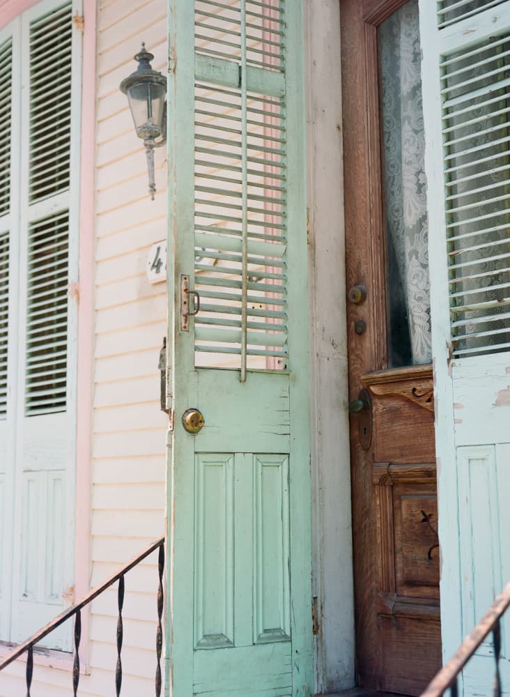 Mint Green Doorway by Bethany Young — canvas wall art