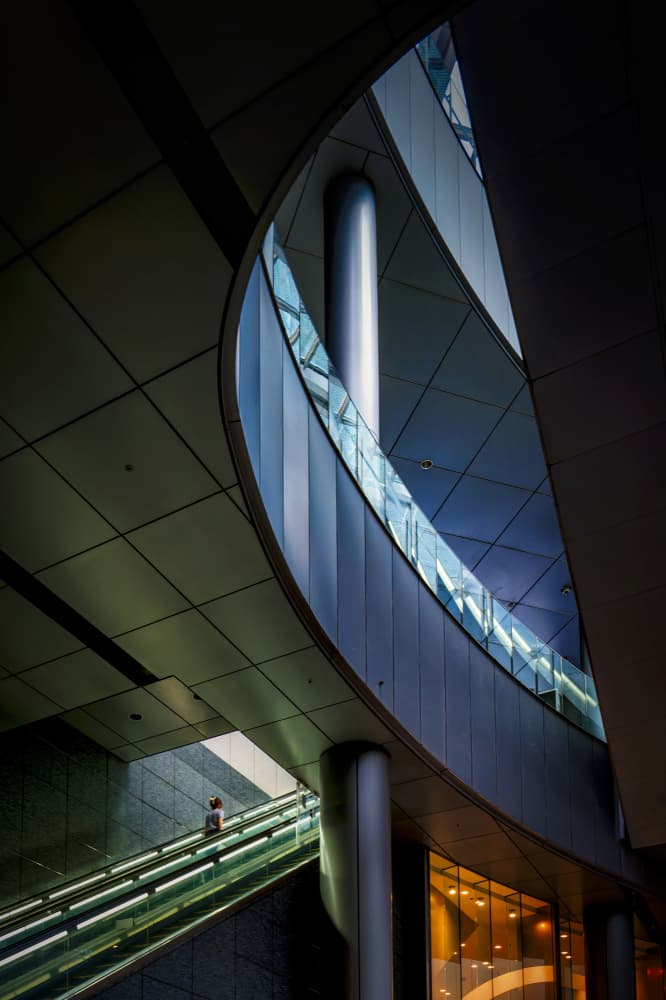 Curved Urban Ascent by Atsushi Inamura — canvas wall art