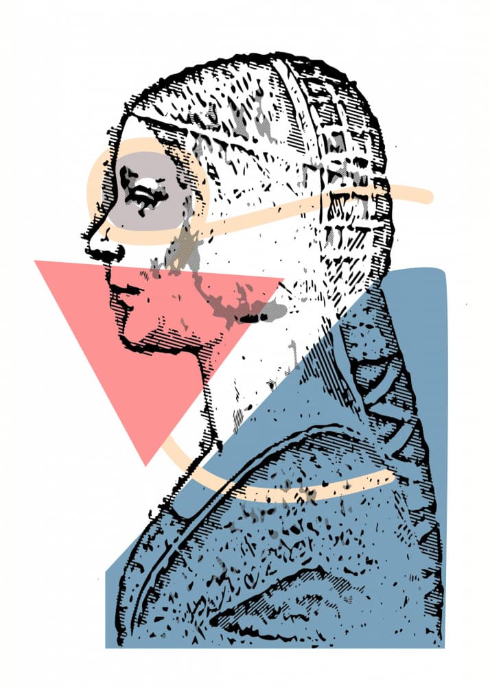 Modern Classical Profile by Doa Project — canvas wall art