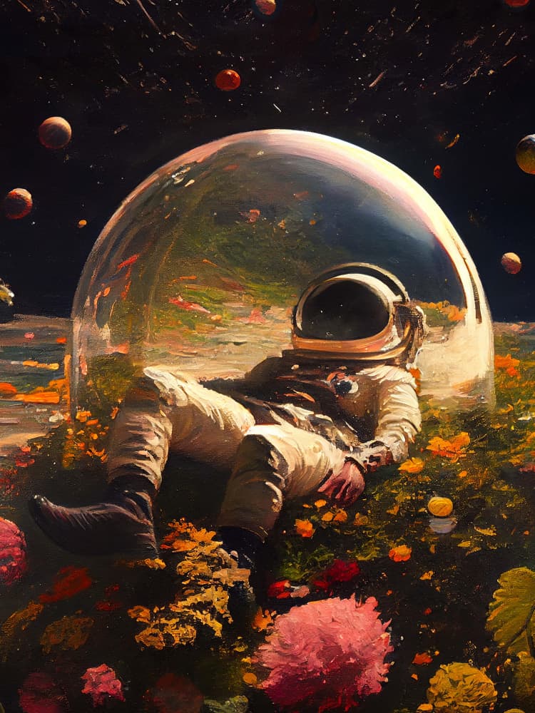 My Space Observatory by Dikhotomy — canvas wall art