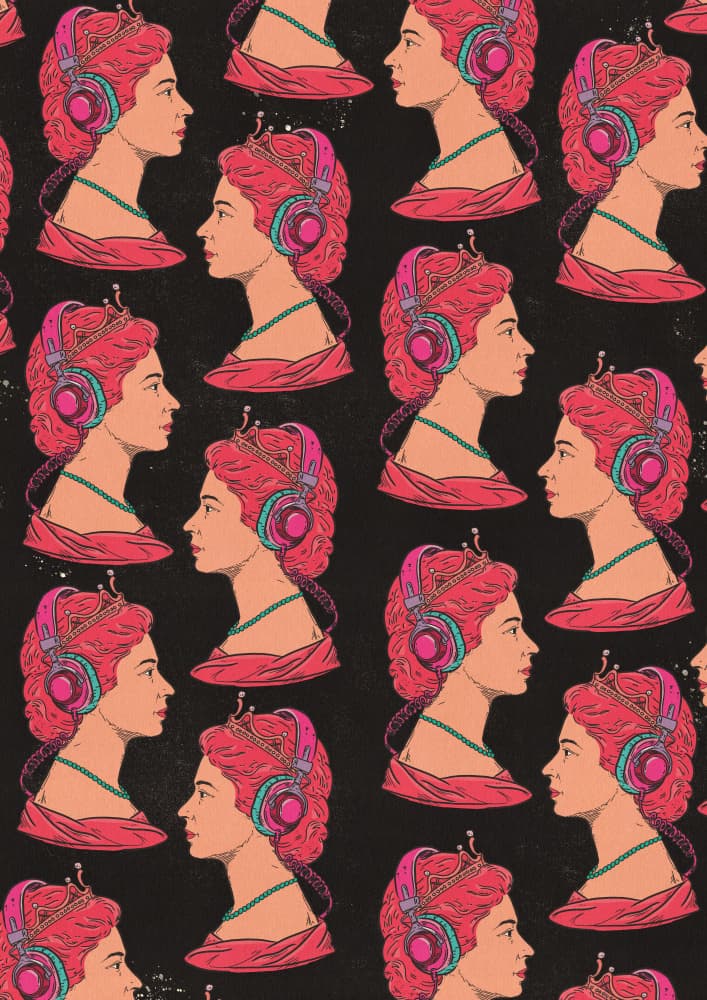Regal Music Queen by Nicholas — canvas wall art