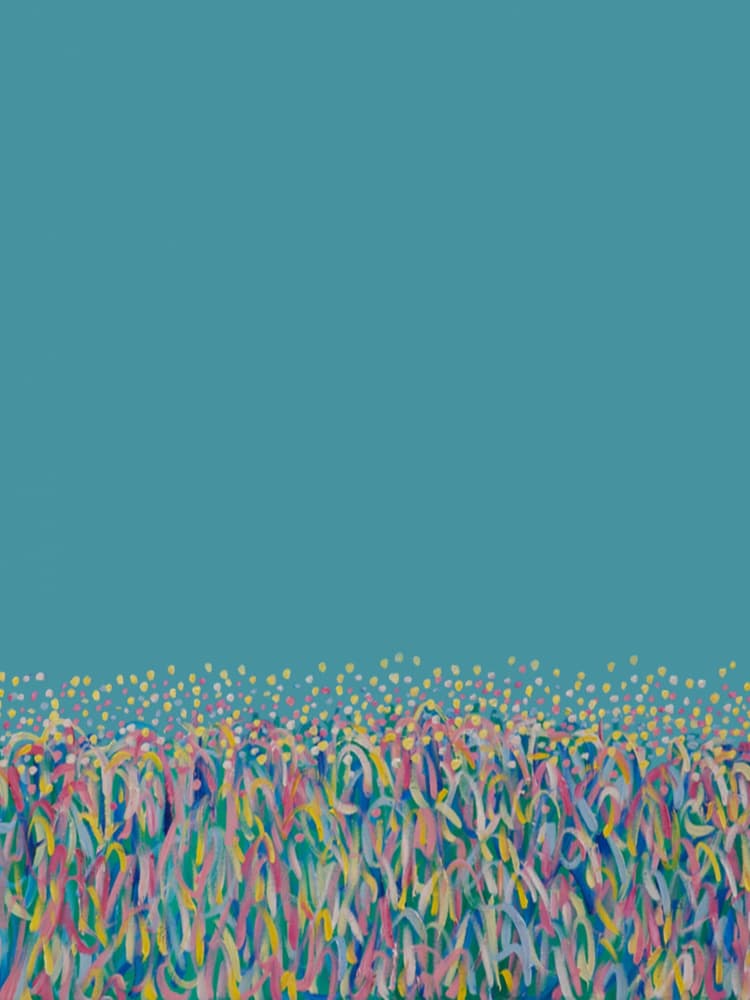 Colorful Abstract Field by Helen Joynson — canvas wall art