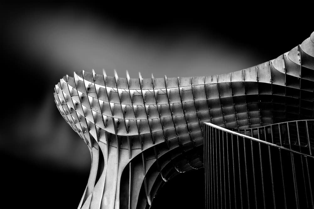 Modern Architectural Curves by Wilma Wijers Smeets — canvas wall art
