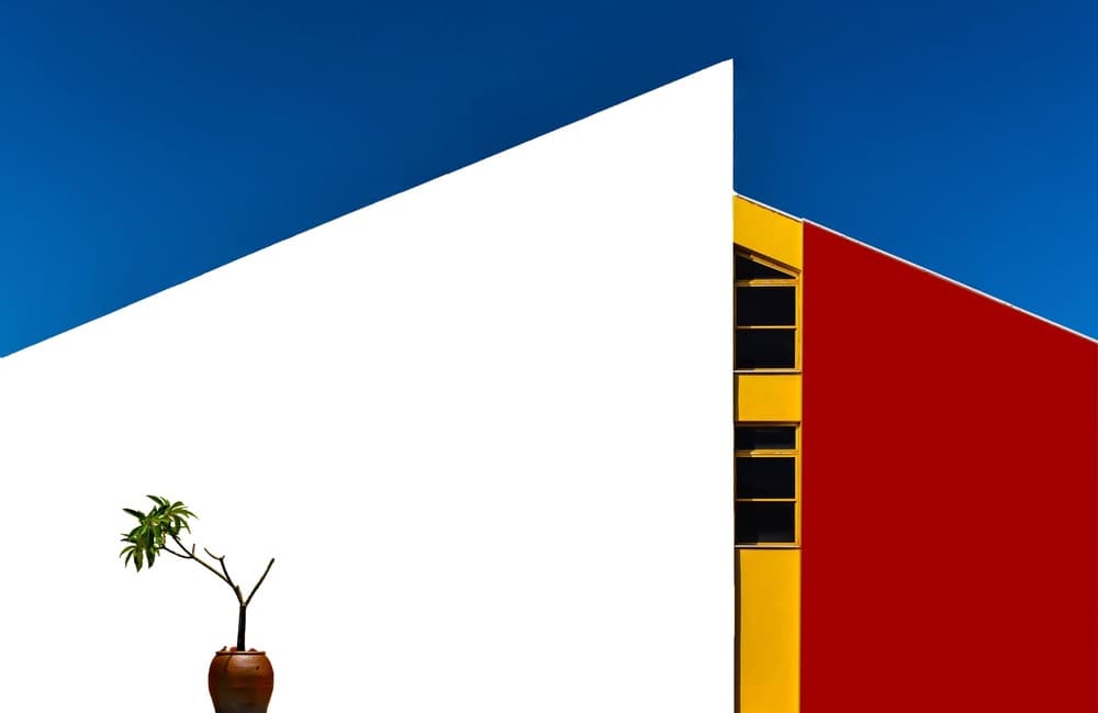 Colorful Geometric Architecture by Arnon Orbach — canvas wall art