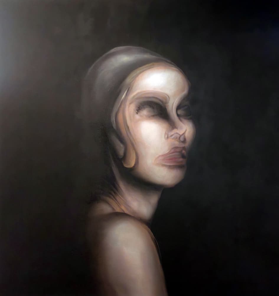Surreal Woman Portrait by Stefano Mazzolini — canvas wall art