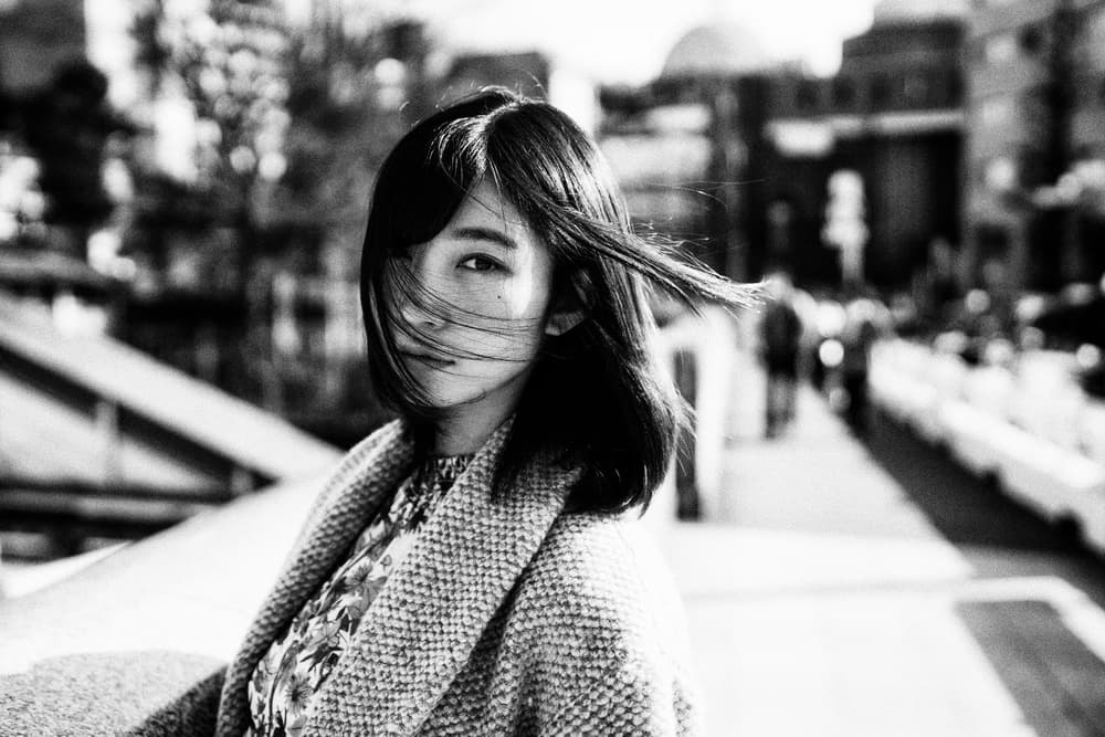 Windblown Urban Portrait by Nobu Ishijima — canvas wall art