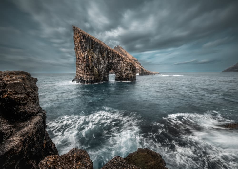 Dramatic Sea Arch by Li Ying — canvas wall art