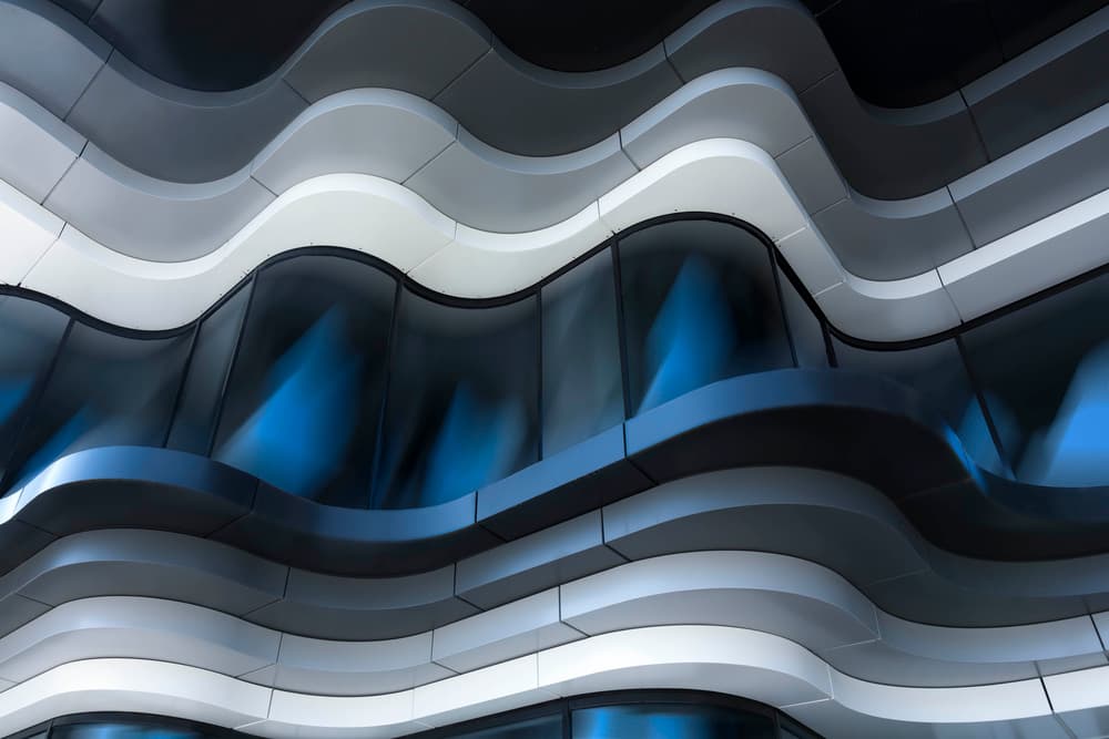 Sleek Wavy Architecture by Greetje van Son — canvas wall art