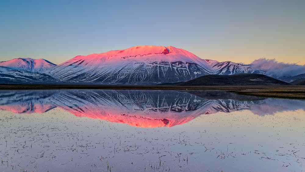 Vibrant Mountain Reflection by Roberto Marchegiani — canvas wall art