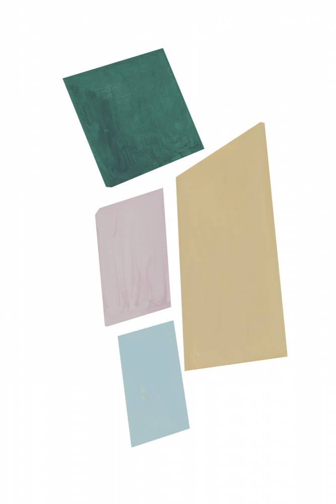 Abstract Color Blocks by cartissi — canvas wall art