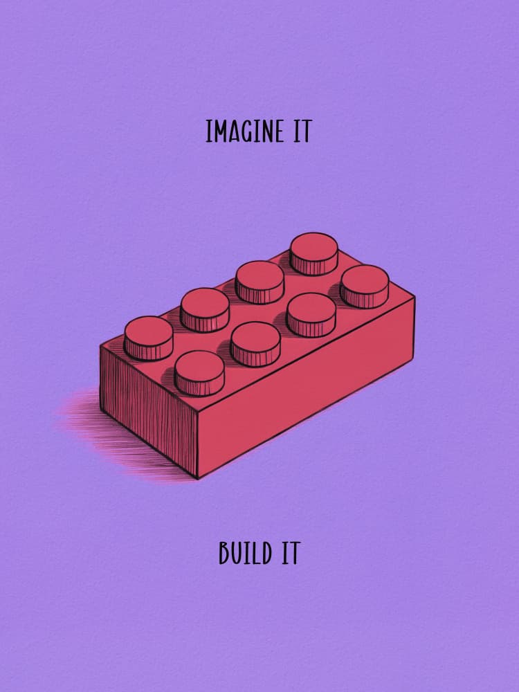 Creative Building Block by Andreas Magnusson — canvas wall art