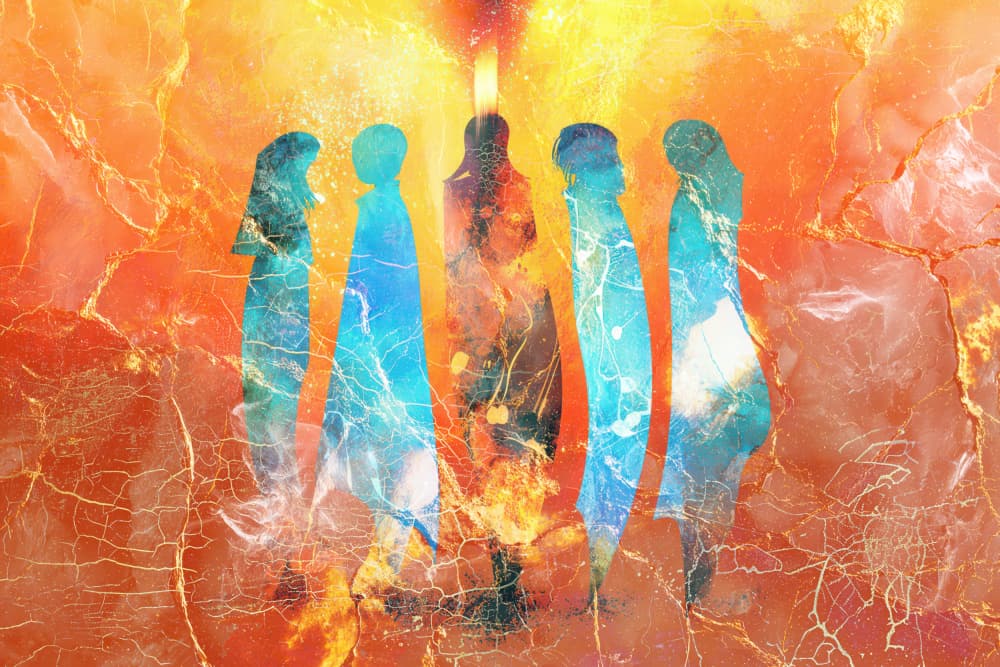 Spiritual Figures United by Rafal Kulik — canvas wall art