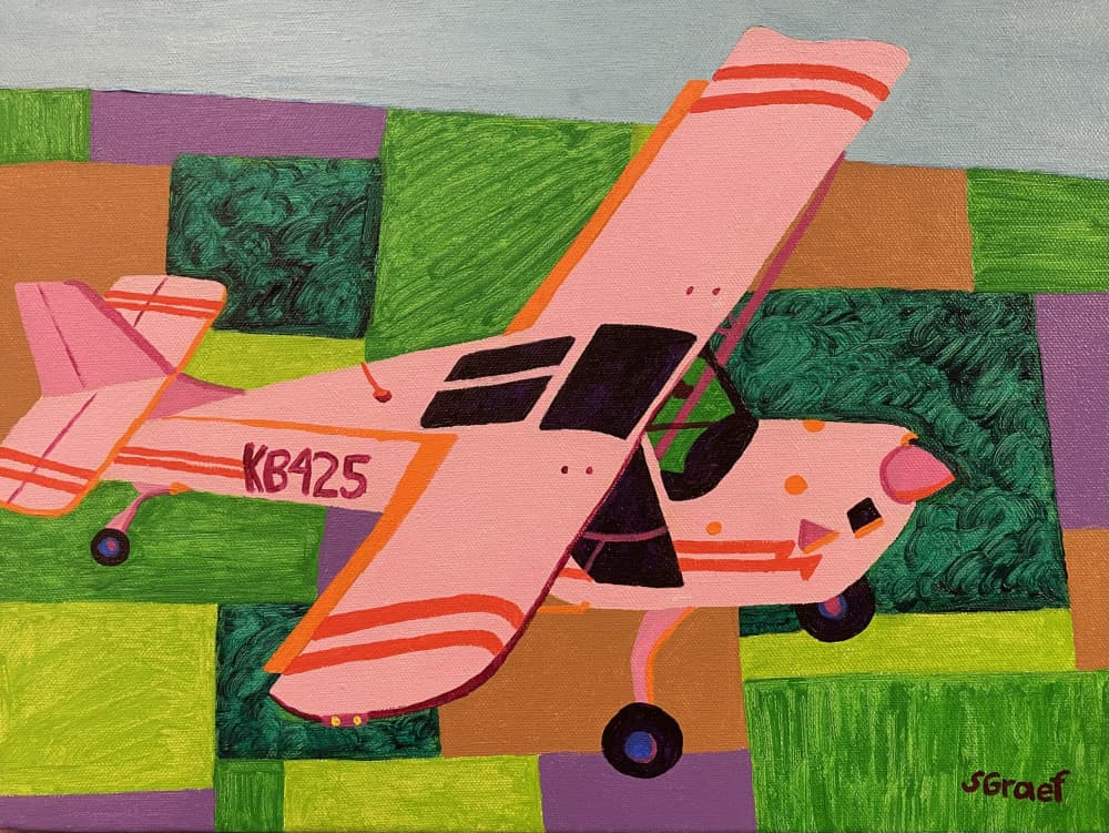 Above the Farms by Sue Graef — canvas wall art