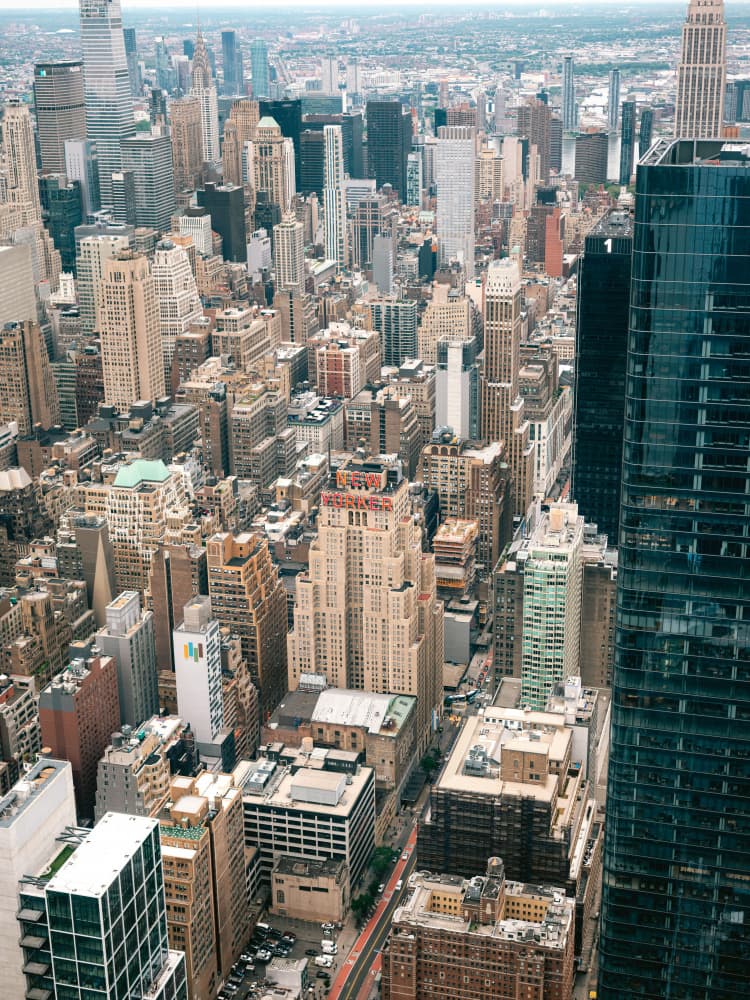 New York City from above by Raisa Zwart — canvas wall art