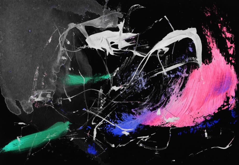 Vibrant Abstract Paint Strokes by Santhosh ch — canvas wall art
