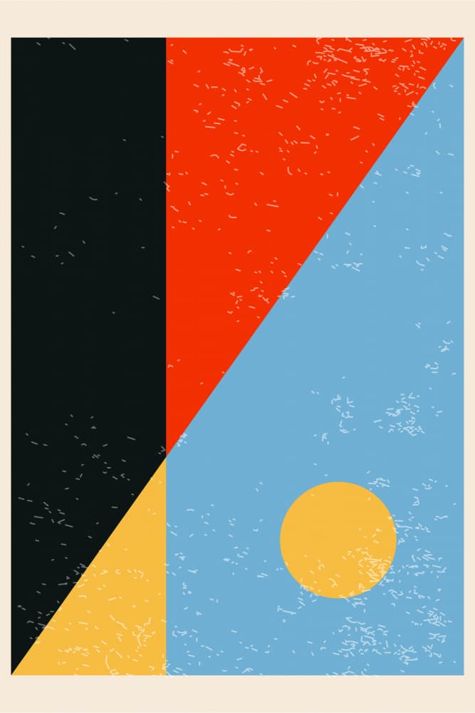 Retro Geometric Shapes by jay stanley — canvas wall art