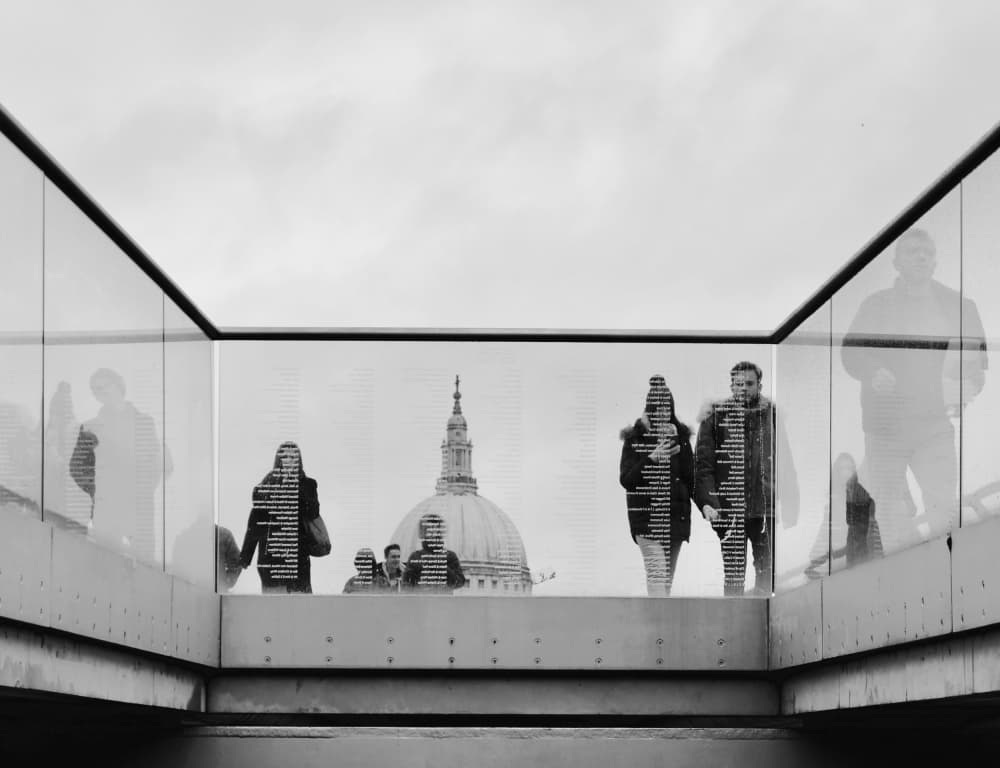 London City Reflections by Elizabeth Allen — canvas wall art
